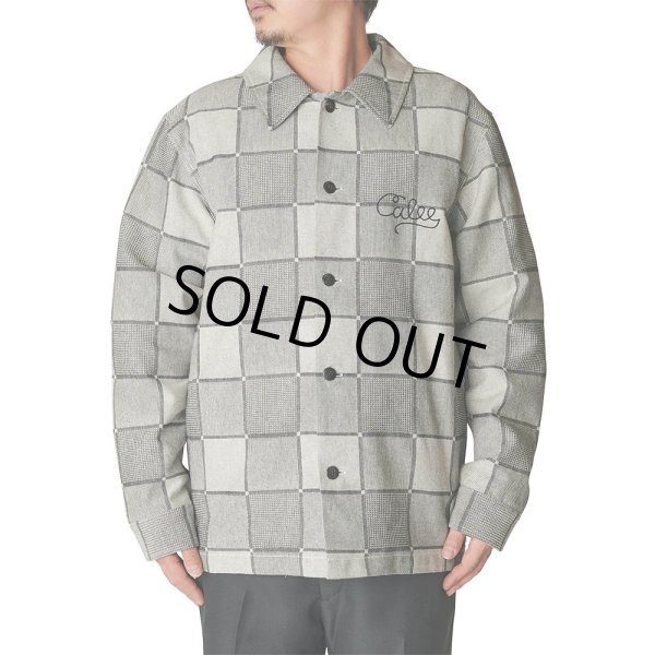 画像4: 【30%OFF】CALEE/BLOCK CHECK OVER SIZE SHIRT JACKET（IVORY）［ブロックチェックオーバーサイズシャツJKT-24秋冬］ (4)