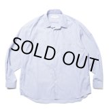 画像: COOTIE PRODUCTIONS/Stripe Broad L/S Shirt（Saxe）［ストライプブロードシャツ-24秋冬］