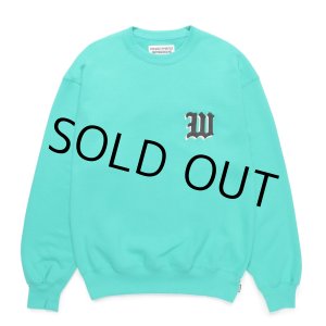 画像: WACKO MARIA/MIDDLE WEIGHT SWEAT SHIRT（TURQUOISE）［クルーネックスウェット-24秋冬］