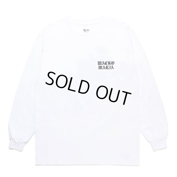画像2: WACKO MARIA/LONG SLEEVE T-SHIRT（WHITE）［プリント長袖T-24秋冬］ (2)