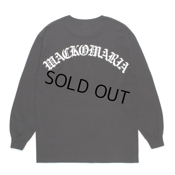 画像1: WACKO MARIA/LONG SLEEVE T-SHIRT（BLACK）［プリント長袖T-24秋冬］ (1)