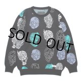 画像: WACKO MARIA/56 TATTOO STUDIO / JACQUARD KNIT SWEATER（BLACK）［ジャガードセーター-24秋冬］