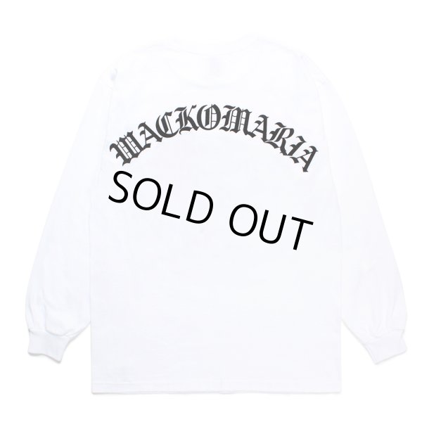 画像1: WACKO MARIA/LONG SLEEVE T-SHIRT（WHITE）［プリント長袖T-24秋冬］ (1)