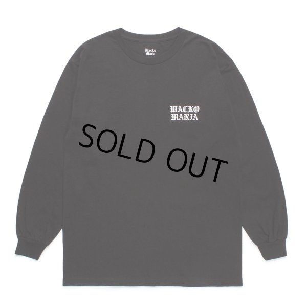 画像2: WACKO MARIA/LONG SLEEVE T-SHIRT（BLACK）［プリント長袖T-24秋冬］ (2)