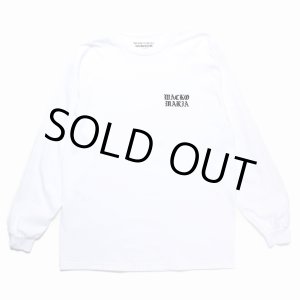 画像: WACKO MARIA/LONG SLEEVE T-SHIRT（WHITE）［刺繍長袖T-24秋冬］
