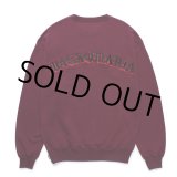 画像: WACKO MARIA/MIDDLE WEIGHT SWEAT SHIRT（BURGUNDY）［クルーネックスウェット-24秋冬］