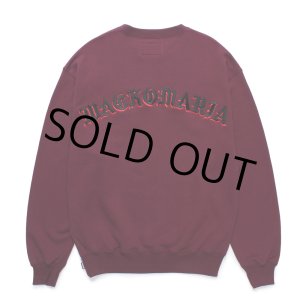 画像: WACKO MARIA/MIDDLE WEIGHT SWEAT SHIRT（BURGUNDY）［クルーネックスウェット-24秋冬］