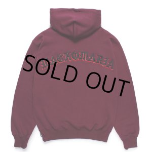 画像: WACKO MARIA/MIDDLE WEIGHT HOODED SWEAT SHIRT（BURGUNDY）［プルオーバーパーカー-24秋冬］