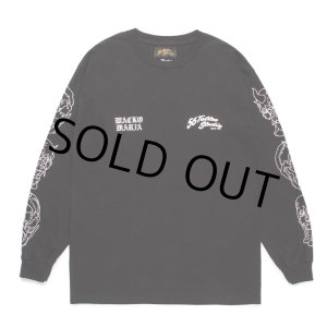 画像: WACKO MARIA/56 TATTOO STUDIO / LONG SLEEVE T-SHIRT（BLACK）［プリント長袖T-24秋冬］