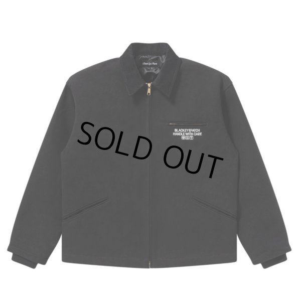 画像2: BlackEyePatch/HWC LABEL EMBROIDERED DUCK JACKET（BLACK） (2)