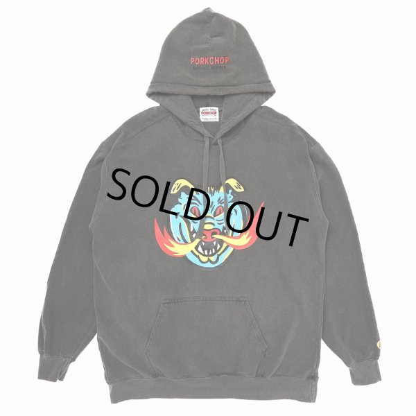 画像1: PORKCHOP/MASA SCULP HOODIE A（ASH BLACK）［プルオーバーパーカー-24秋冬］ (1)
