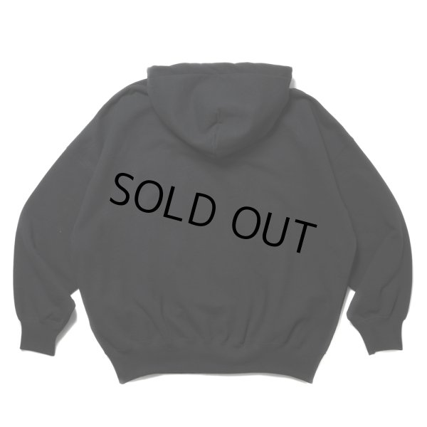 画像2: COOTIE PRODUCTIONS/Open End Yarn Plain Sweat Hoodie（Black）［スウェットフーディー-24秋冬］ (2)