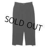 画像: COOTIE PRODUCTIONS/Needle Punch Twill 1 Tuck Trousers（Black）［ニードルパンチツイルワンタックトラウザース-24秋冬］