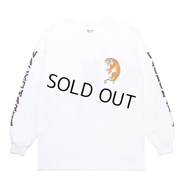 画像1: WACKO MARIA/TIM LEHI / LONG SLEEVE T-SHIRT（WHITE）［プリント長袖T-24秋冬］ (1)