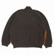 画像2: 【30%OFF】DAIRIKU/"Bear" Drivers Knit（Brown）［ドライバーズニット-24秋冬］ (2)