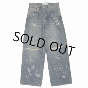 画像: DAIRIKU/Super Damage Wide Denim Pants（Indigo）［スーパーダメージワイドデニムパンツ-24秋冬］