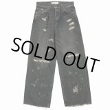 画像: 【30%OFF】DAIRIKU/Super Damage Wide Denim Pants（Black）［スーパーダメージワイドデニムパンツ-24秋冬］