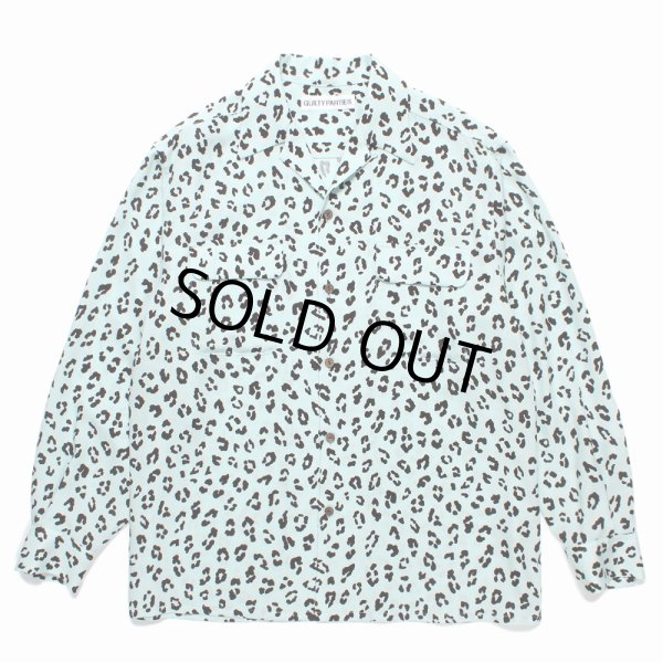 画像1: WACKO MARIA/LEOPARD HAWAIIAN SHIRT（MINT）［レオパードハワイアンシャツ-24秋冬］ (1)