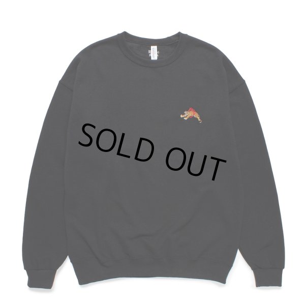 画像1: WACKO MARIA/TIM LEHI / SWEAT SHIRT（BLACK）［クルーネックスウェット-24秋冬］ (1)