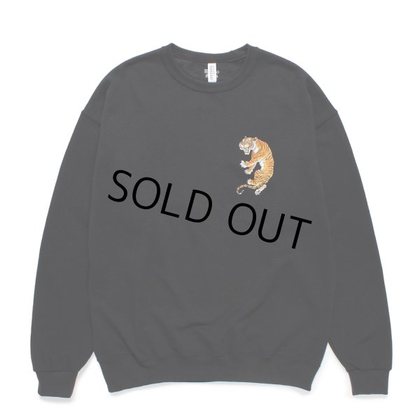画像1: WACKO MARIA/TIM LEHI / SWEAT SHIRT（BLACK）［クルーネックスウェット-24秋冬］ (1)