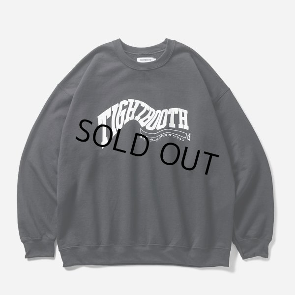 画像1: TIGHTBOOTH/ACID LOGO CREW SWEAT SHIRT（Black）［クルーネックスウェット-24秋冬］ (1)