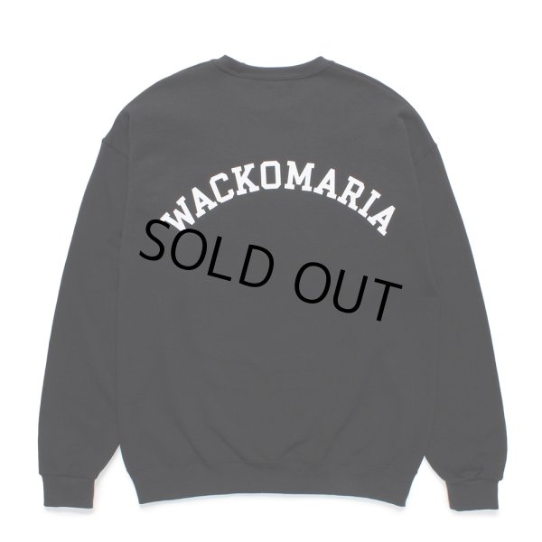 画像2: WACKO MARIA/TIM LEHI / SWEAT SHIRT（BLACK）［クルーネックスウェット-24秋冬］ (2)