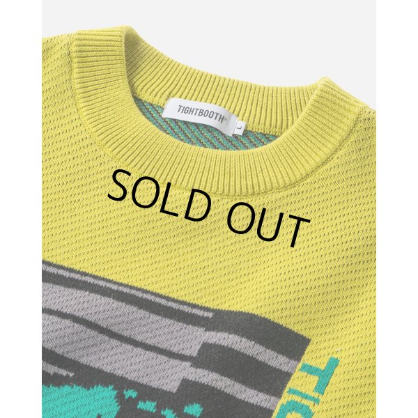 TIGHTBOOTH/KEYBOARD KNIT SWEATER（Neon）［ニットセーター-24