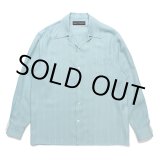 画像: WACKO MARIA/STRIPED OPEN COLLAR SHIRT（MINT）［ストライプオープンカラーシャツ-24秋冬］