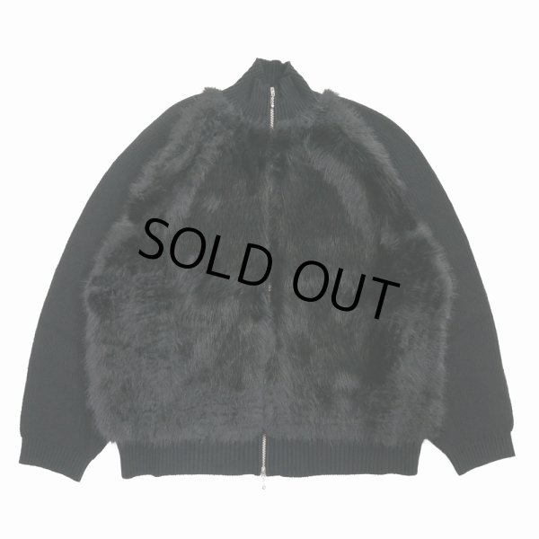 画像1: 【30%OFF】DAIRIKU/"Bear" Drivers Knit（Black）［ドライバーズニット-24秋冬］ (1)
