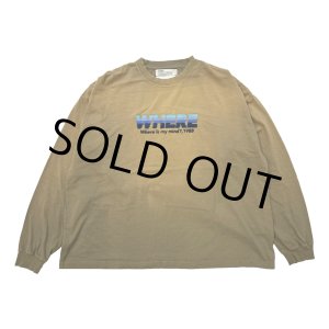 画像: DAIRIKU/"WHERE" Vintage Theme Tee（Vintage Khaki）［ヴィンテージテーマ長袖T-24秋冬］