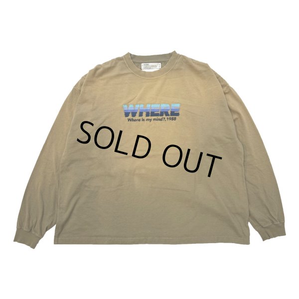 画像1: DAIRIKU/"WHERE" Vintage Theme Tee（Vintage Khaki）［ヴィンテージテーマ長袖T-24秋冬］ (1)