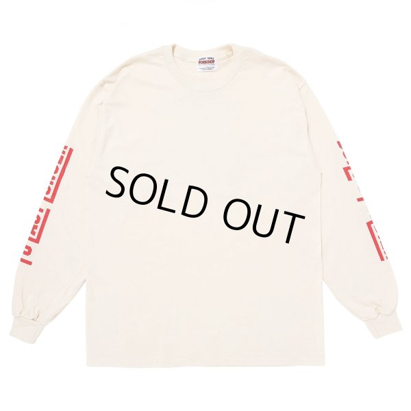 画像2: PORKCHOP/PORK BACK L/S TEE（NATURAL）［プリント長袖T-24秋冬］ (2)
