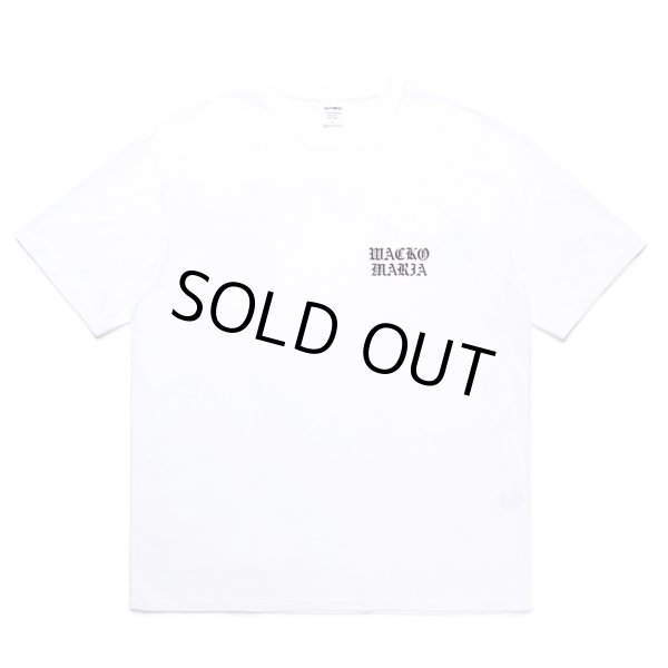 画像2: WACKO MARIA/WASHED HEAVY WEIGHT T-SHIRT（WHITE）［プリントT-24秋冬］ (2)