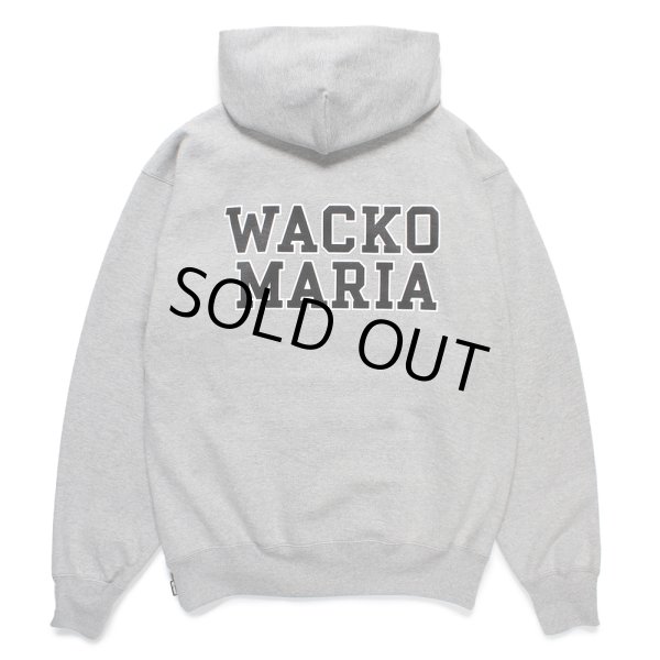 画像1: WACKO MARIA/HEAVY WEIGHT HOODED SWEAT SHIRT（GRAY）［プルオーバーパーカー-24秋冬］ (1)
