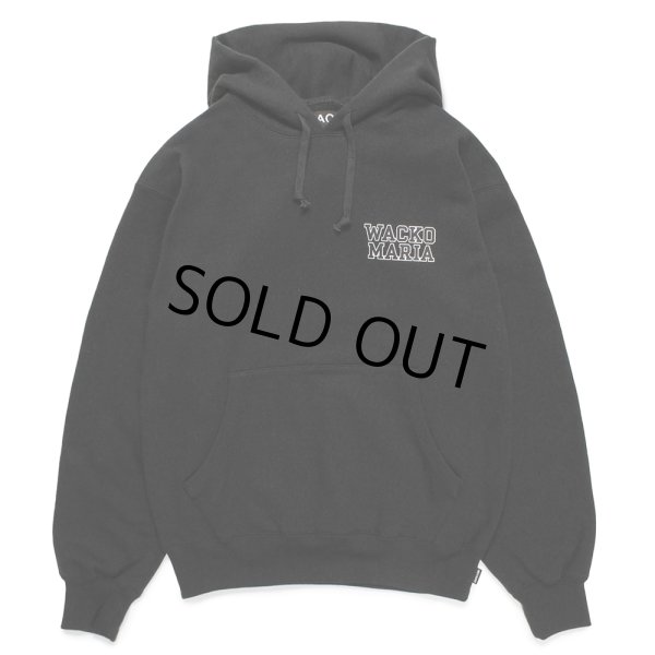 画像2: WACKO MARIA/HEAVY WEIGHT HOODED SWEAT SHIRT（BLACK）［プルオーバーパーカー-24秋冬］ (2)
