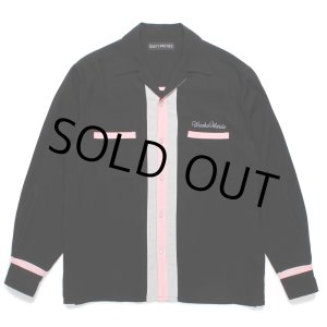 画像: WACKO MARIA/SWITCHING 50'S OPEN COLLAR SHIRT（BLACK）［スイッチング50'Sオープンカラーシャツ-24秋冬］