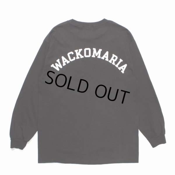 画像1: WACKO MARIA/LONG SLEEVE T-SHIRT（BLACK）［プリント長袖T-24秋冬］ (1)