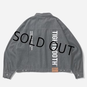 画像: TIGHTBOOTH/LABEL LOGO DENIM JACKET（Black）［デニムJKT-24秋冬］