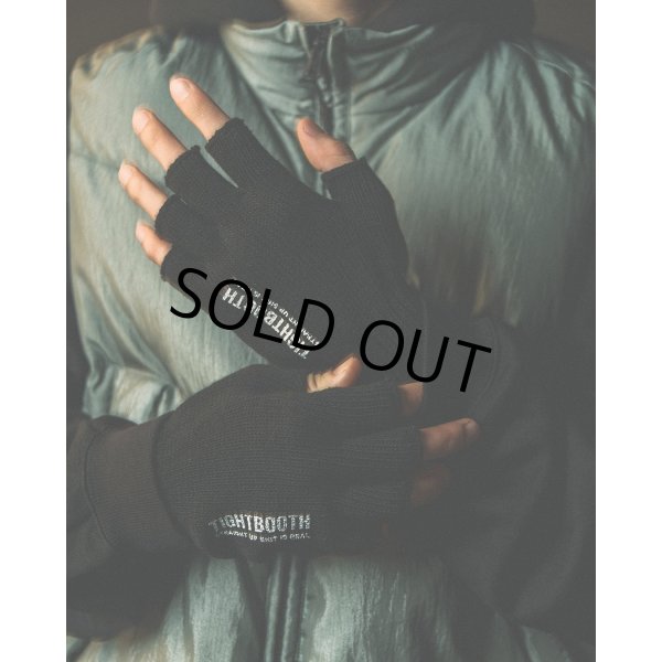 画像4: TIGHTBOOTH/LOGO FINGERLESS GLOVE（Black）［フィンガーレスグローブ-24秋冬］ (4)