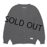 画像: WACKO MARIA/MOHAIR KNIT CARDIGAN（BLACK）［モヘアカーディガン-24秋冬］