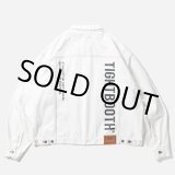 画像: TIGHTBOOTH/LABEL LOGO DENIM JACKET（White）［デニムJKT-24秋冬］
