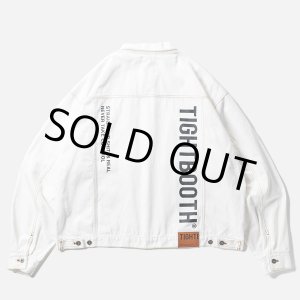 画像: TIGHTBOOTH/LABEL LOGO DENIM JACKET（White）［デニムJKT-24秋冬］