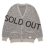 画像: WACKO MARIA/LEOPARD JACQUARD MOHAIR KNIT CARDIGAN（BEIGE）［レオパードモヘアカーディガン-24秋冬］