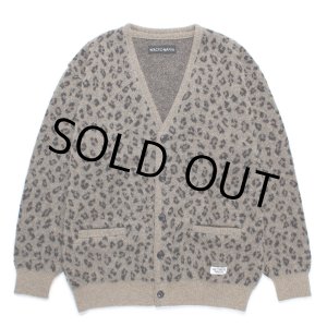 画像: WACKO MARIA/LEOPARD JACQUARD MOHAIR KNIT CARDIGAN（BEIGE）［レオパードモヘアカーディガン-24秋冬］