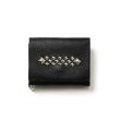 画像1: CALEE/STUDS LEATHER MULTI WALLET（BLACK）［スタッズレザーマルチウォレット-25春夏］ (1)