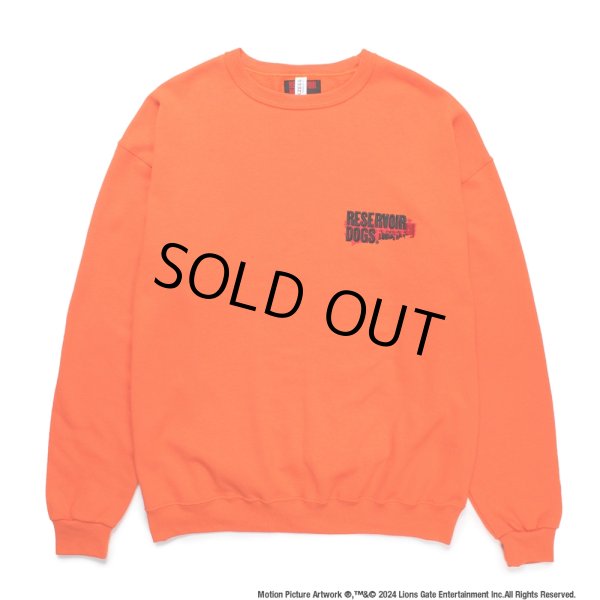 画像2: WACKO MARIA/RESERVOIR DOGS / SWEAT SHIRT（ORANGE）［クルーネックスウェット-24秋冬］ (2)
