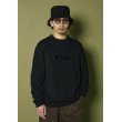 画像2: 【30%OFF】CALEE/EMBROIDERY CALEE LOGO CREW NECK SW（BLACK）［クルーネックスウェット-24秋冬］ (2)