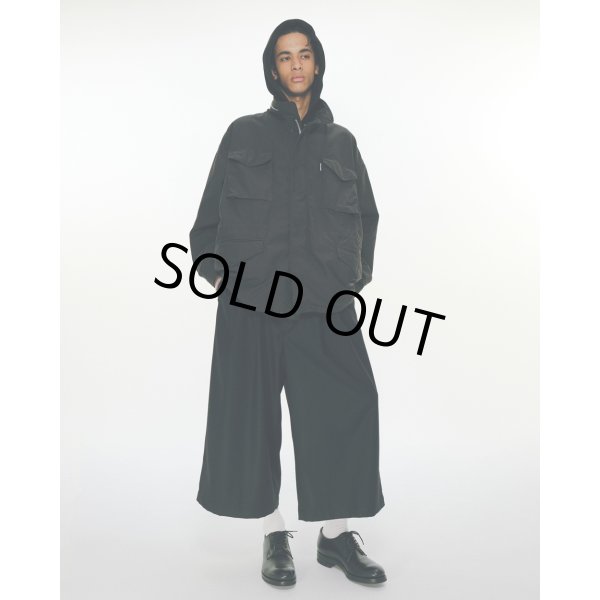 画像3: COOTIE PRODUCTIONS/CA/W Flannel Shin Cut Wide Easy Trousers（Black）［シンカットワイドイージートラウザース-24秋冬］ (3)