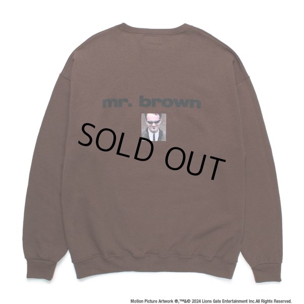 画像1: WACKO MARIA/RESERVOIR DOGS / SWEAT SHIRT（BROWN）［クルーネックスウェット-24秋冬］ (1)