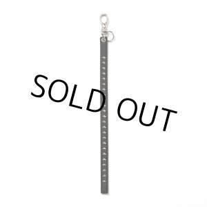 画像: CALEE/STUDS LEATHER LONG KEY RING（BLACK）［スタッズレザーロングキーリング-24秋冬］